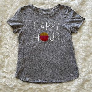 Old Navy Everywear Happy Hour Graphic T-Shirt Women Size M